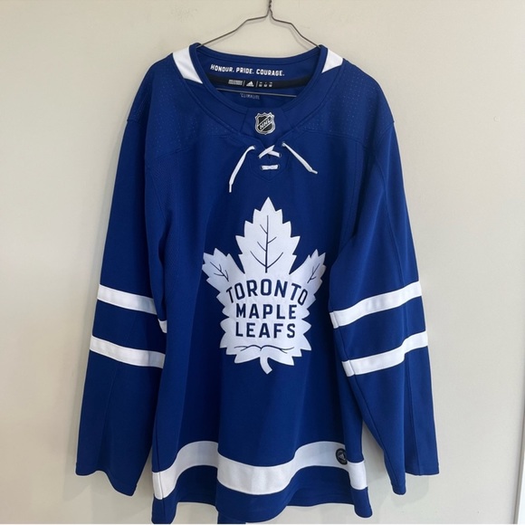 TORONTO MAPLE LEAFS Team ADIDAS© PRO JERSEY NHL Men Adult Fight Strap Size L 52 - Picture 1 of 6